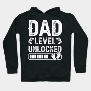 Dad Level Unlocked New Dad Est Father Pregnancy Announcement Hoodie